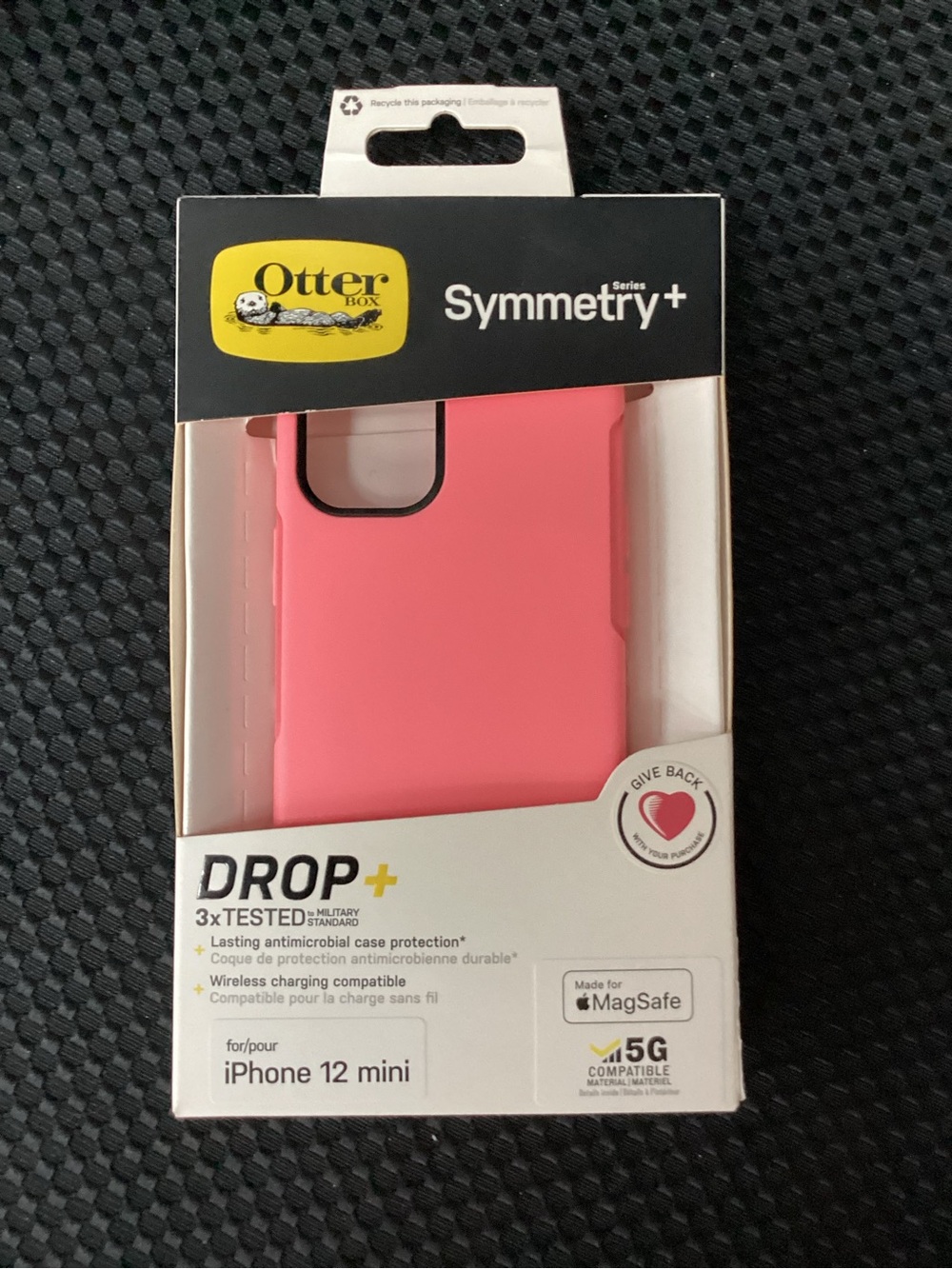OtterBox Symmetry+ Pink MagSafe Case for iPhone 12 mini
